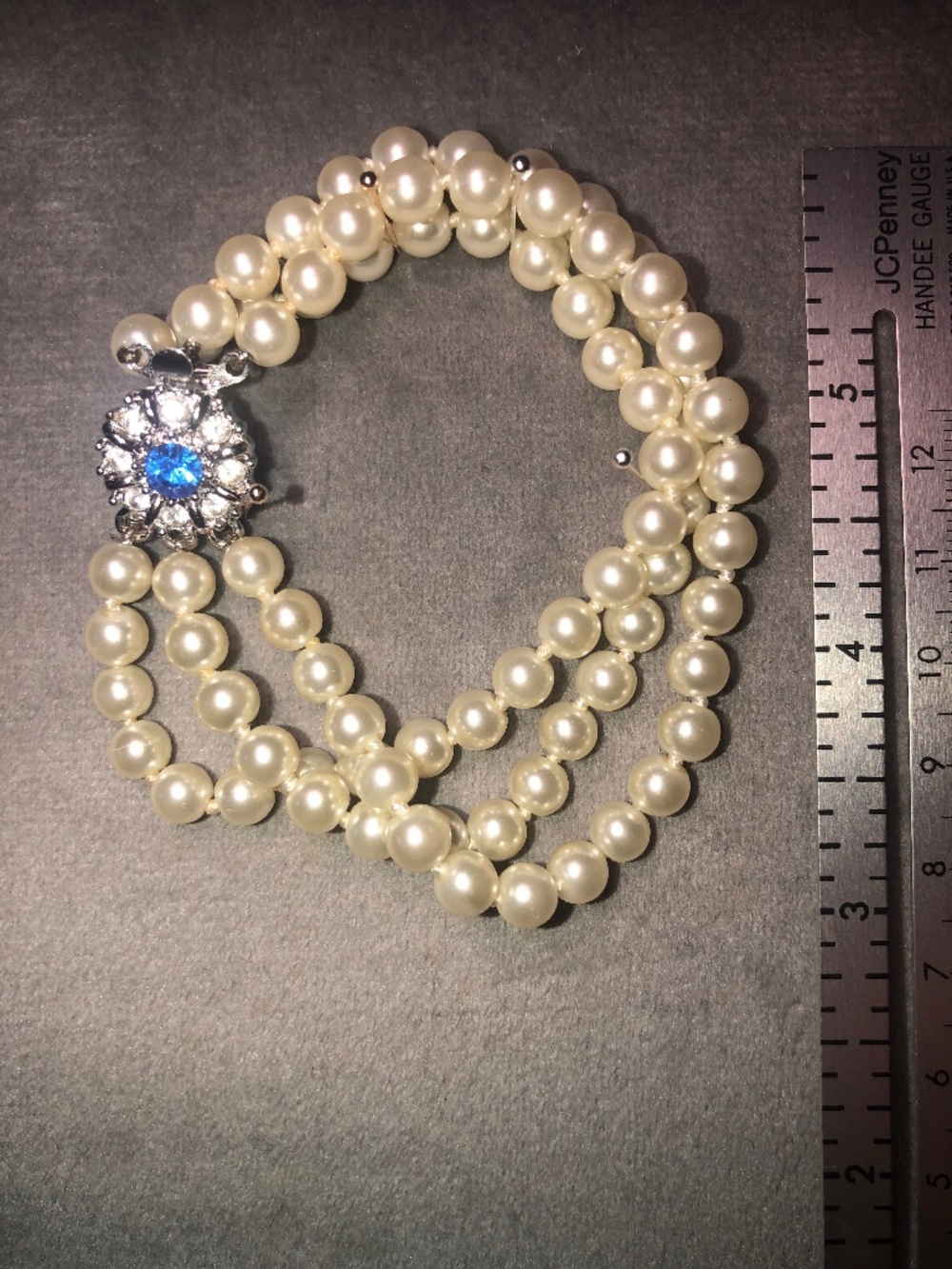 Camrose & Kross Triple Strand Pearl Bracelet